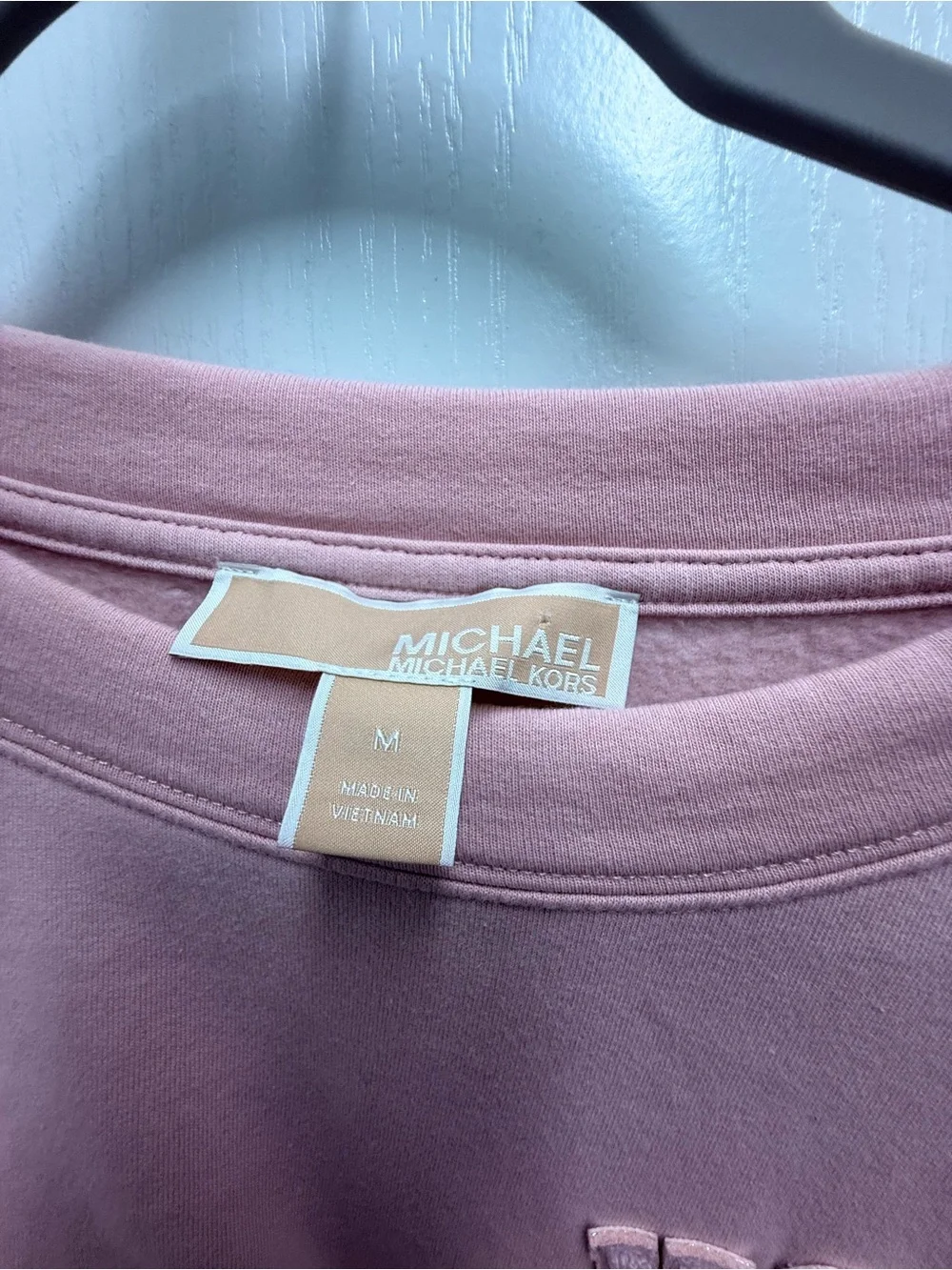 Michael Kors Women's Cropped Crewneck Sweatshirt - Dusty Pink